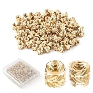 400 Pcs Heat‎ Insert Threaded Nut, 3D Printing Brass Insert Nuts, M3 x 5 x 4mm